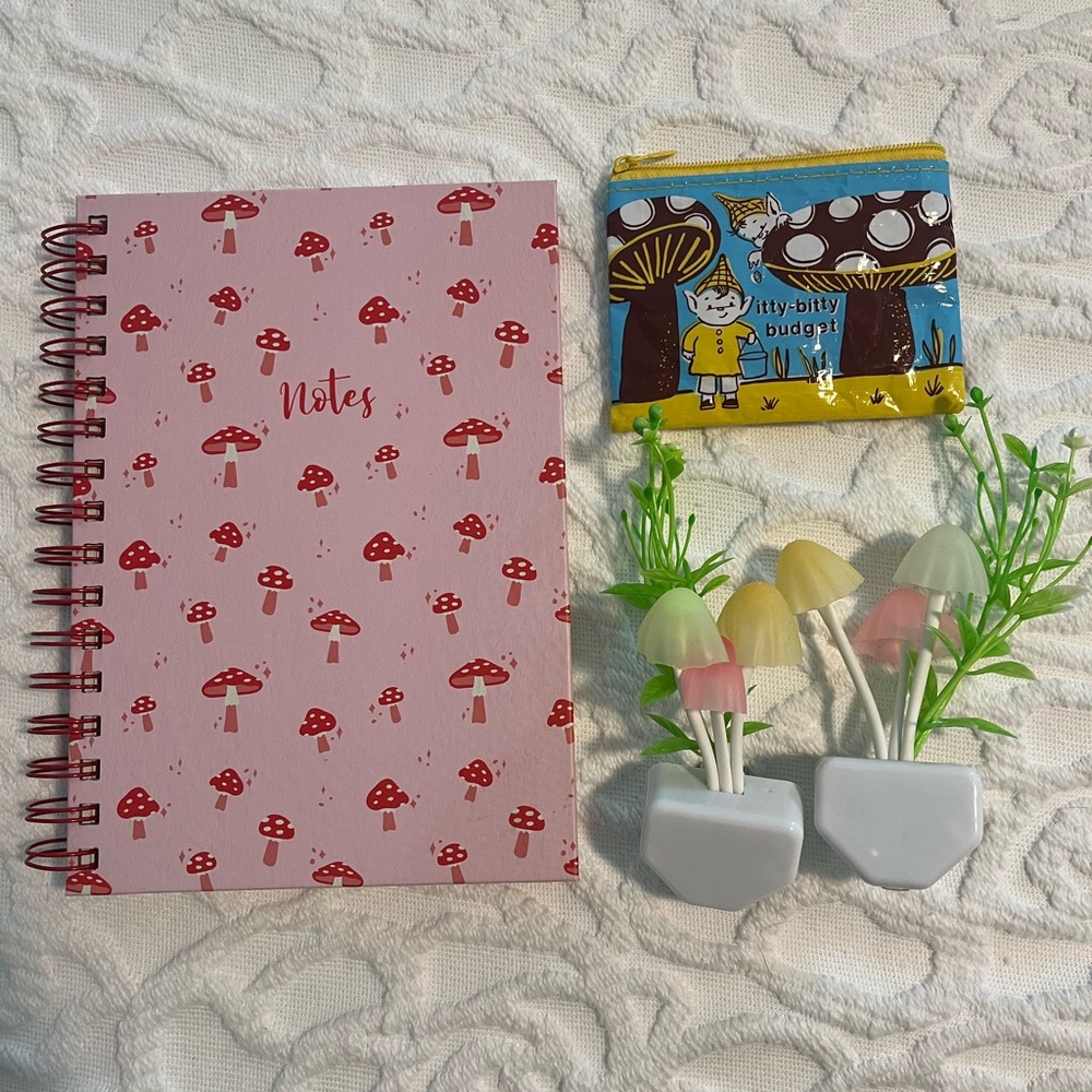 Mushroom Notebook and Accessories Set